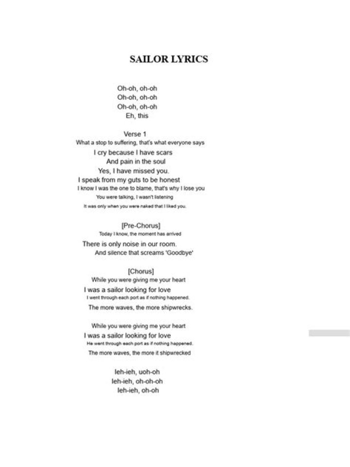 Exploring the Enchantment of Sailor Song Lyrics