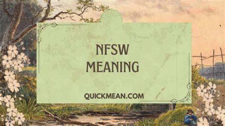 NFSW Meaning: Unraveling the Mystery Behind the Acronym