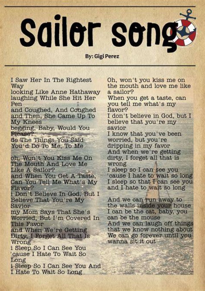 Sailing Through the Melodies: The Allure of Sailor Song Lyrics