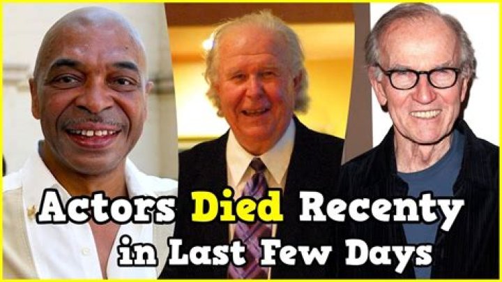 Tragic Loss in the Entertainment Industry: 2 Actors Died Yesterday