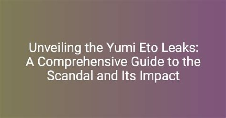 Unraveling the Mystery Behind Yumi Eto's OnlyFans Leak