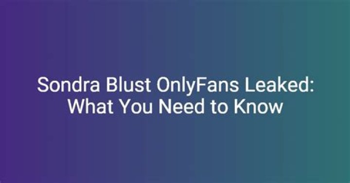 Unveiling the Charisma of Sondra Blust on OnlyFans