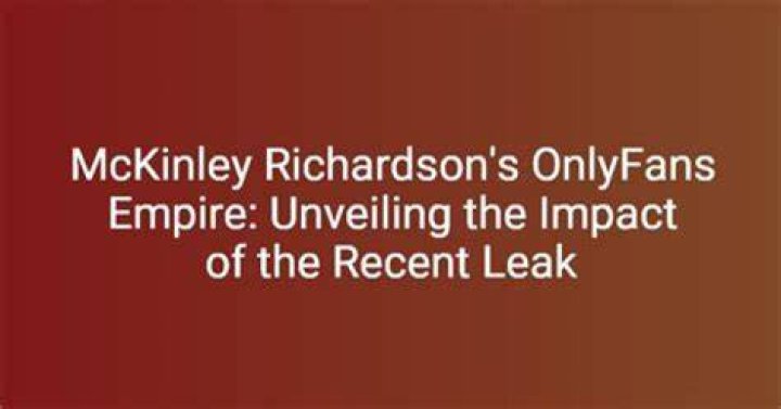 Unveiling the Secrets of McKinley Leaks: What You Need to Know